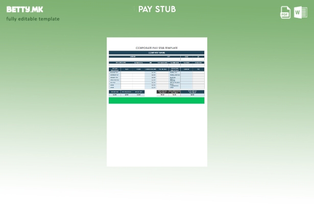шаблон за корпоративни плати во модерен стил